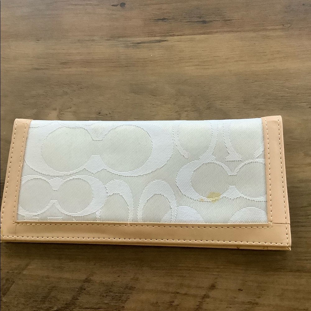 Coach checkbook cover